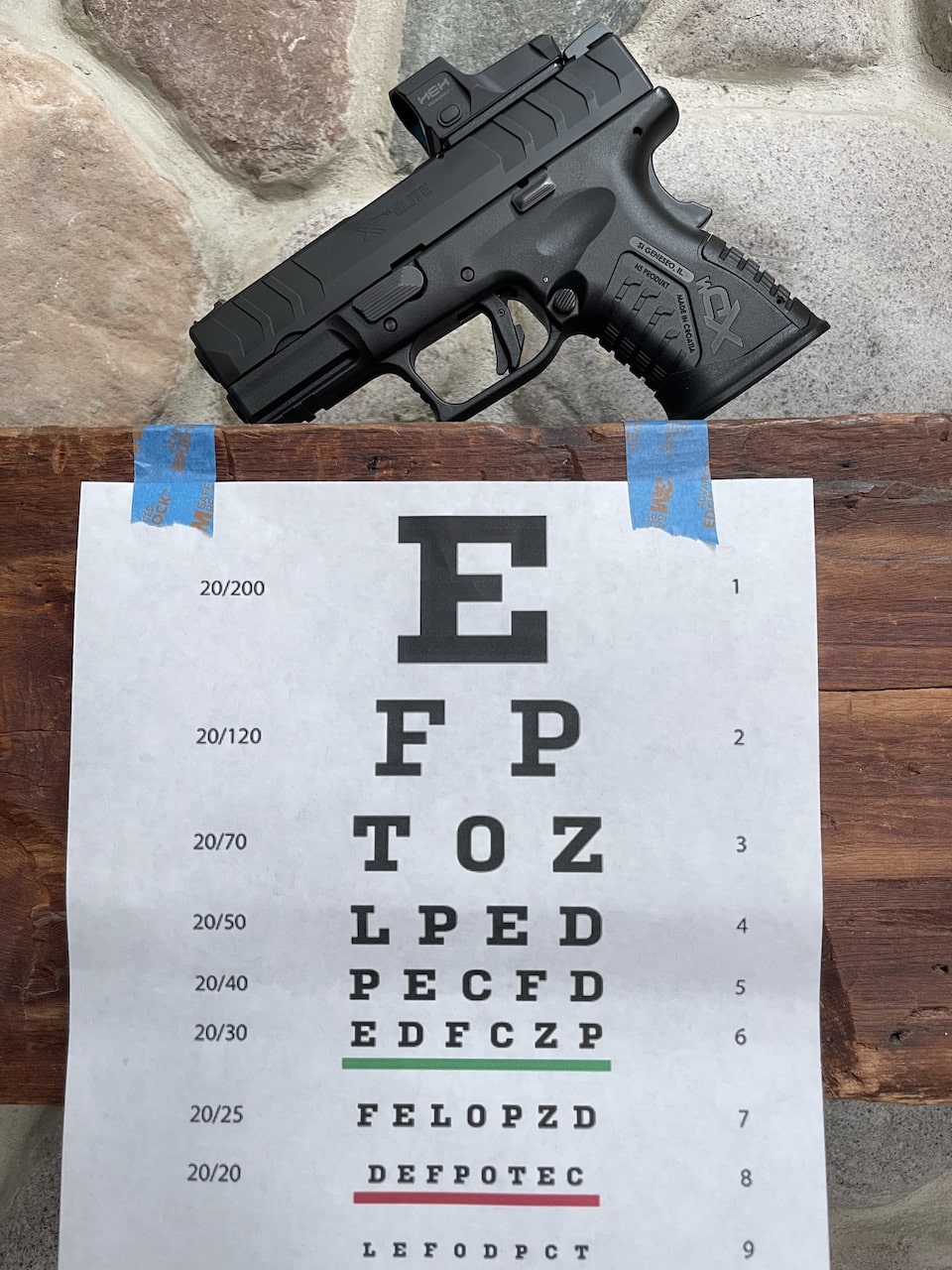 Springfield Hex and eye chart