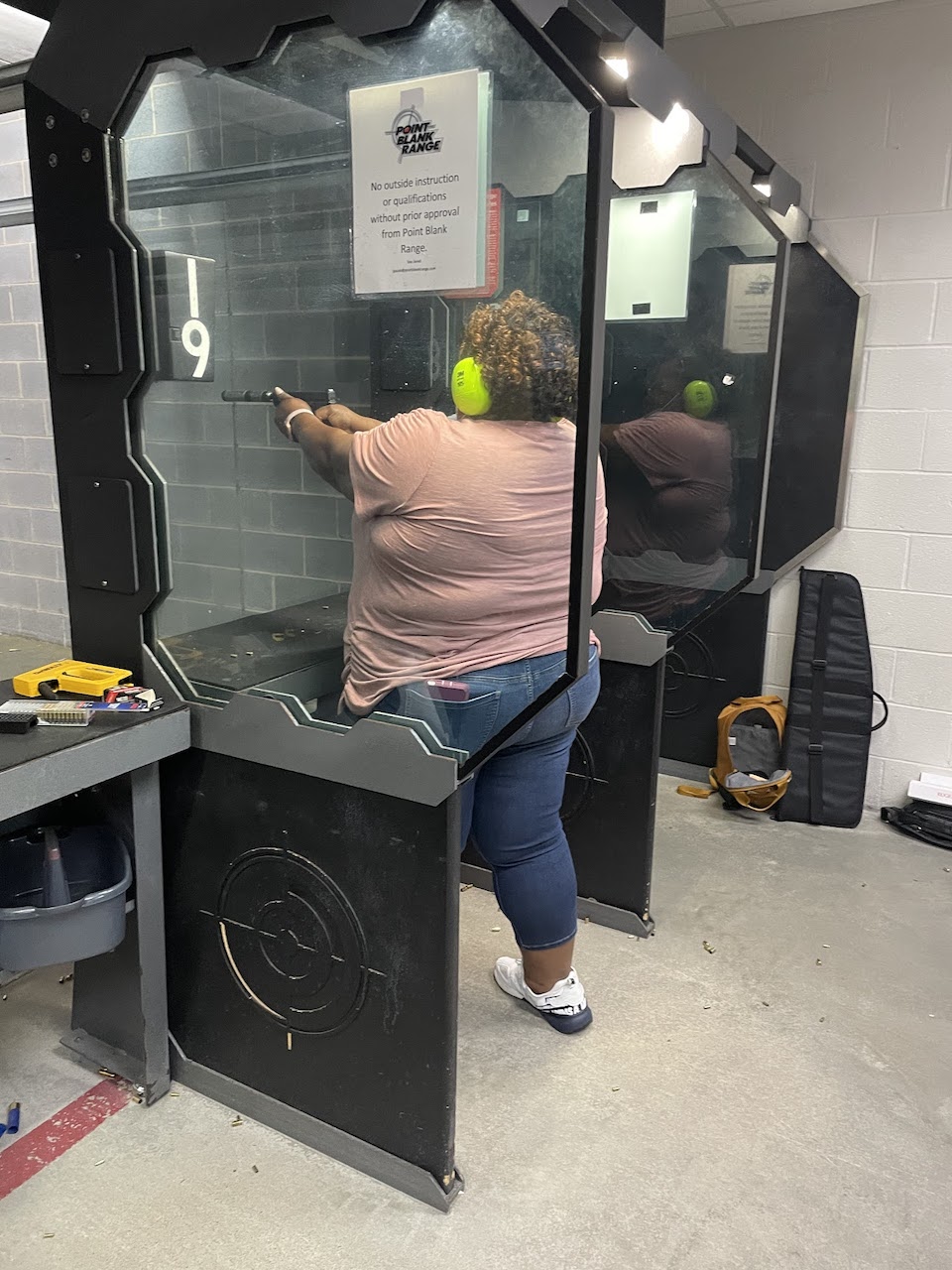 Patricia at the range