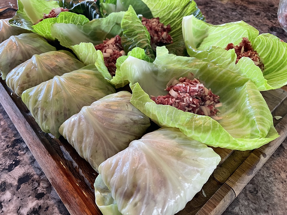 Stuffing the Cabbage Rolls 2