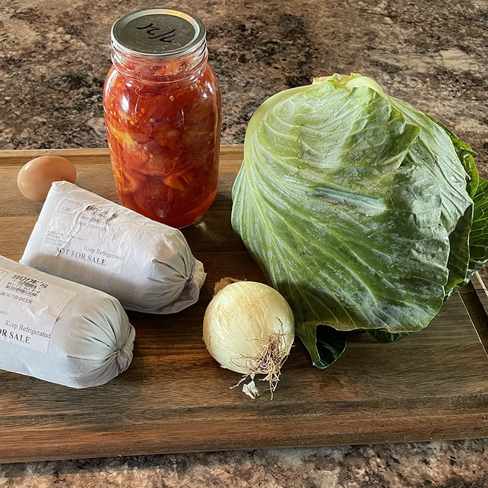 Venison Cabbage Rolls Ingredients