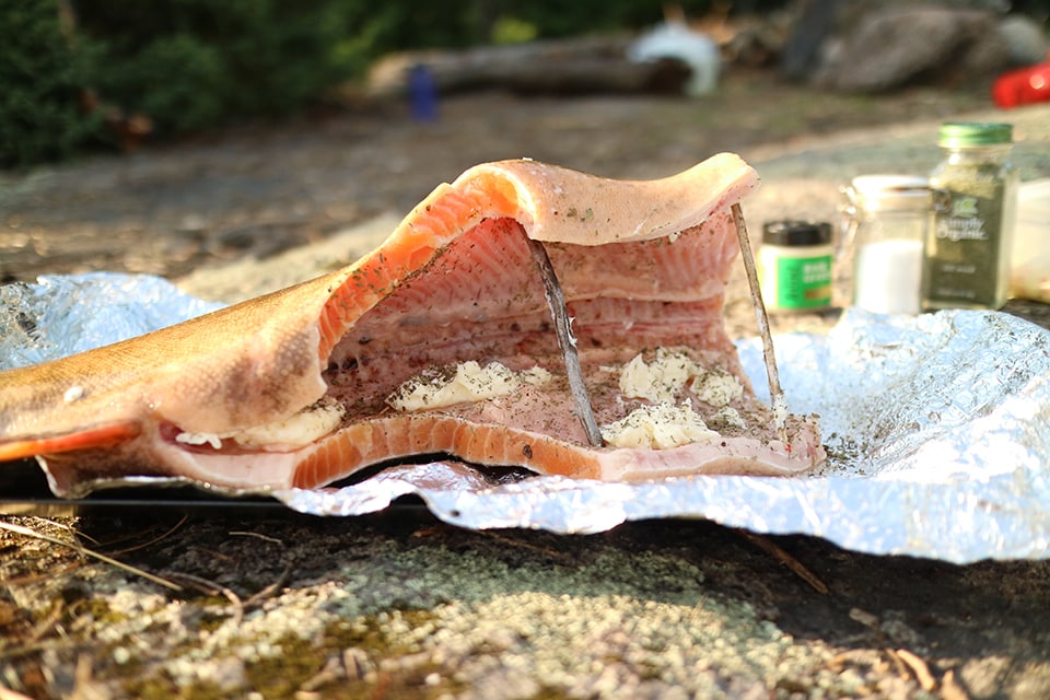 trout with butter and dill