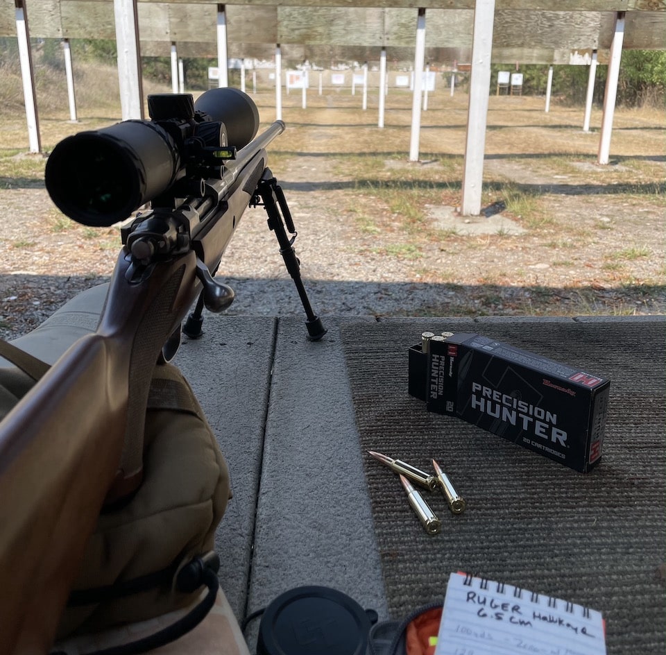 Initial sight-in 100 yards