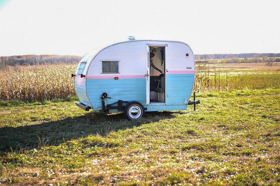 Jenny with camper