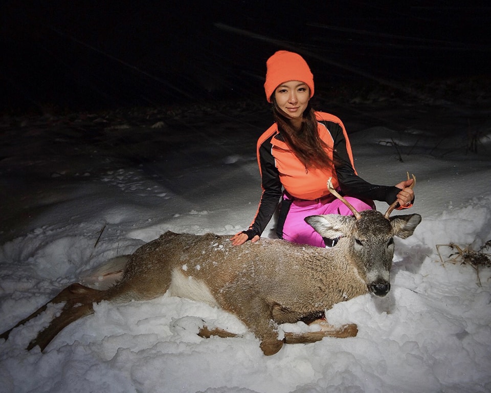 Jenny with deer