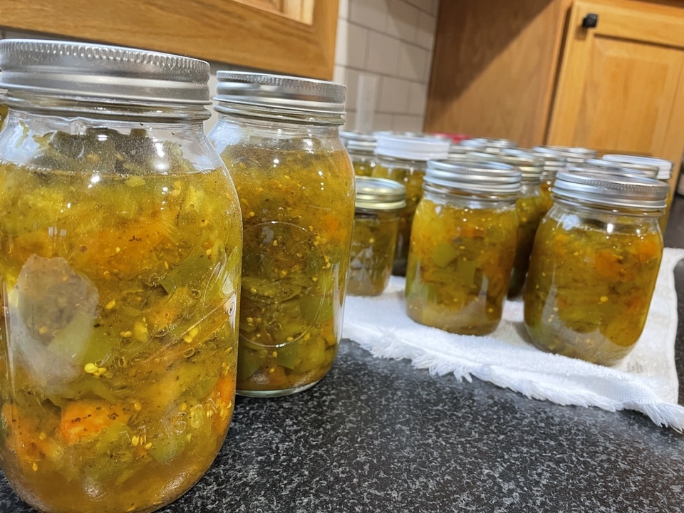canned chow chow green tomato relish