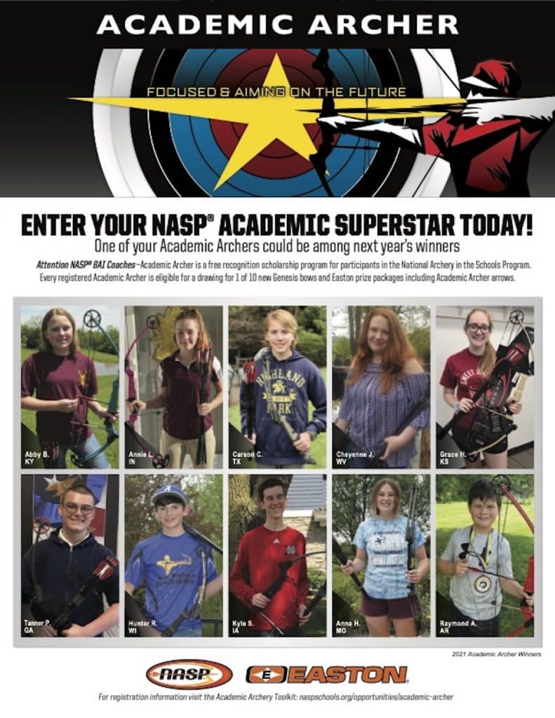 2021 NASP® Academic Archer Equipment Winners Selected