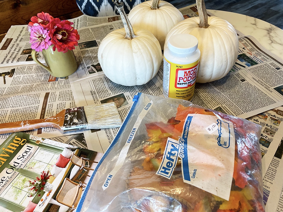 Falling Leaf Pumpkin Materials