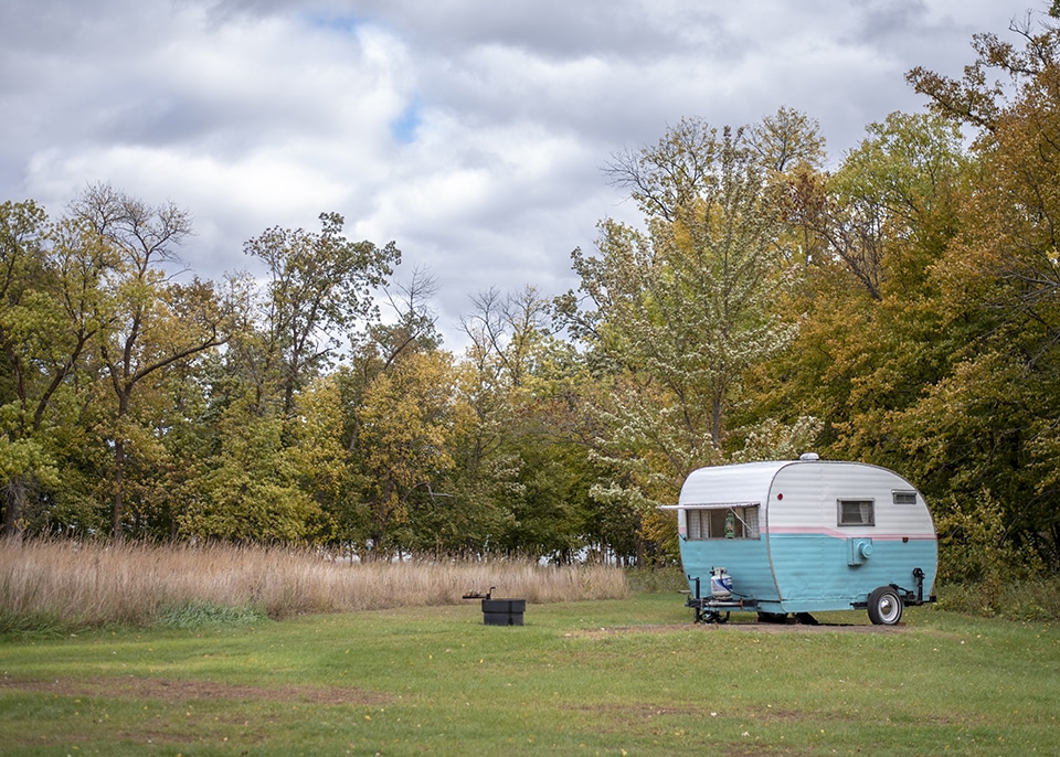 fall camping in Otter Tail