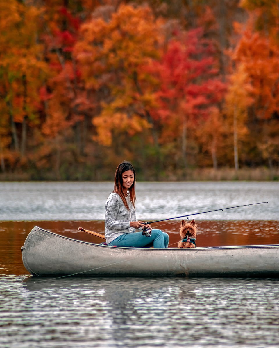 Jenny Anderson fall canoeing Outdoors This Fall