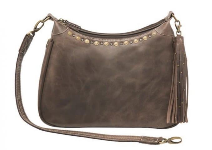 GTM-CZY/70 Distressed Leather RFID Hobo Purse
