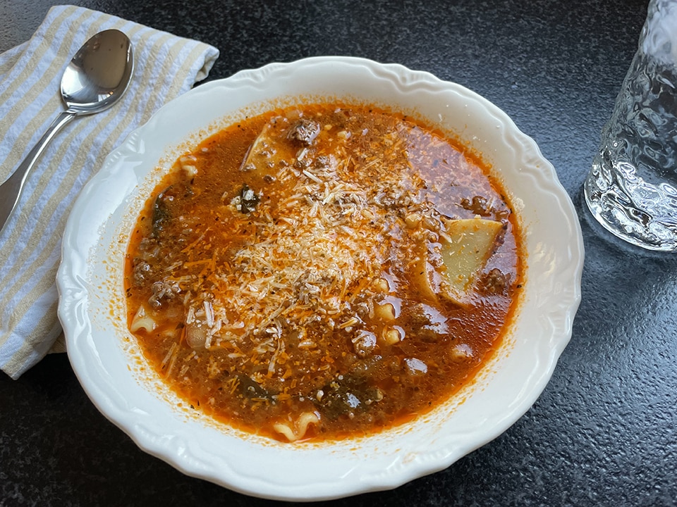 Instant Pot Venison Lasagna Soup 1