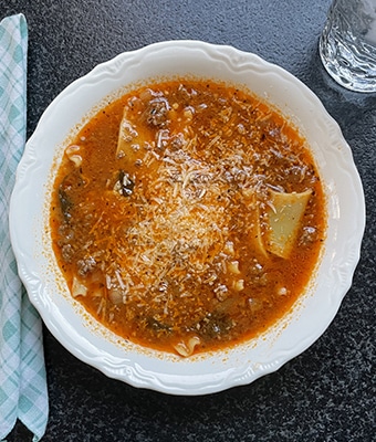 IP Venison Lasagna Soup feature
