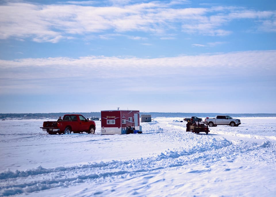 Jenny Anderson ice castle ice fishing camp