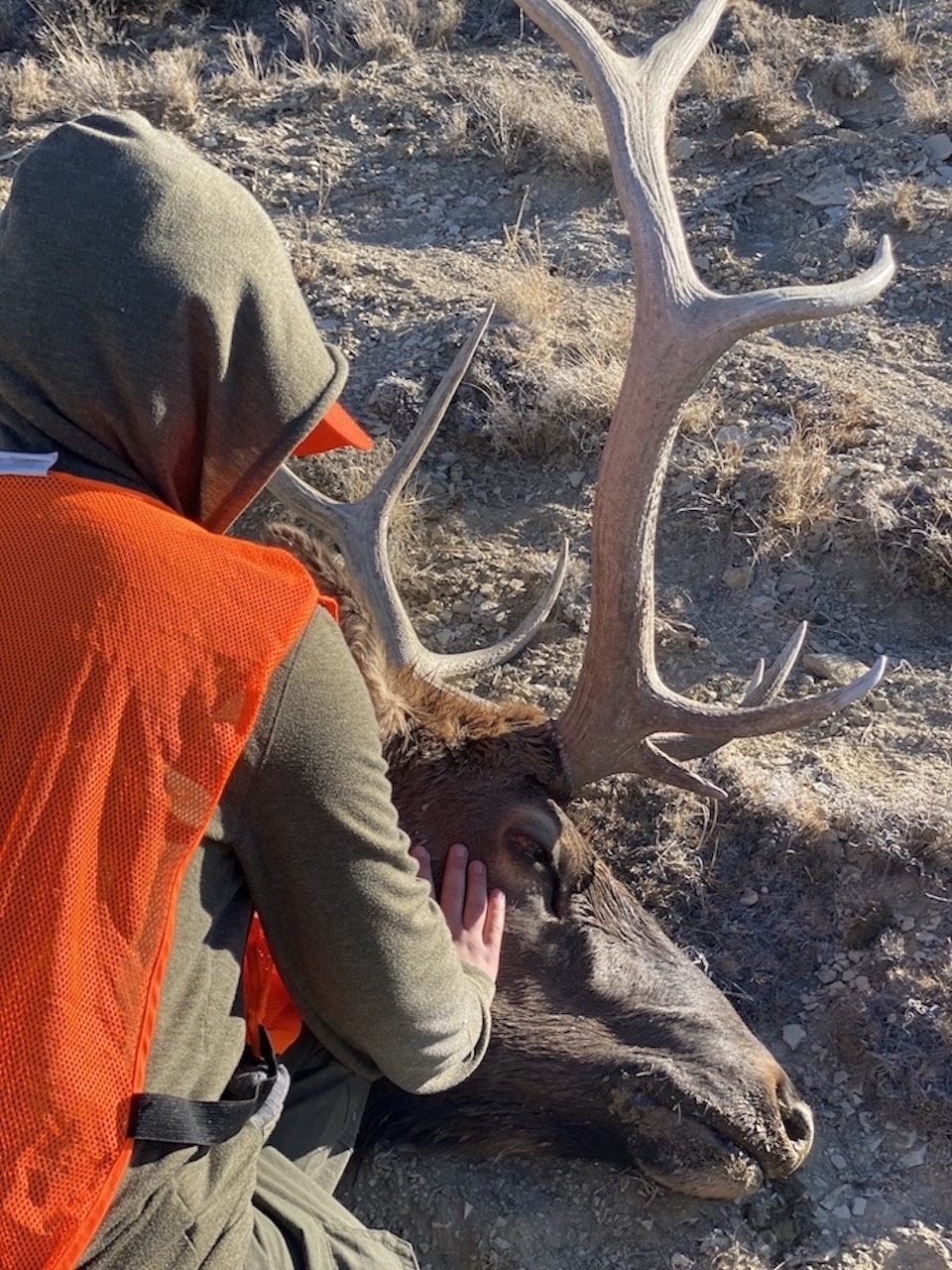 Anna takes a moment to appreciate the hunt and all that made it possible