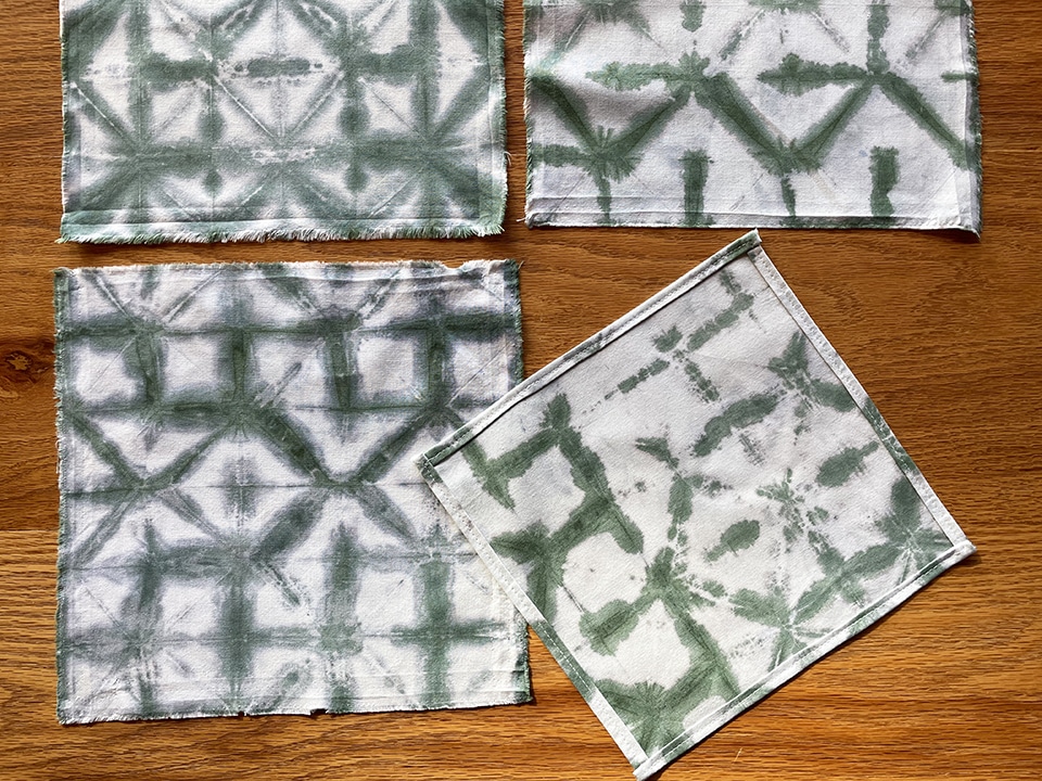 Chechi Rectangle Pattern Shibori Napkins