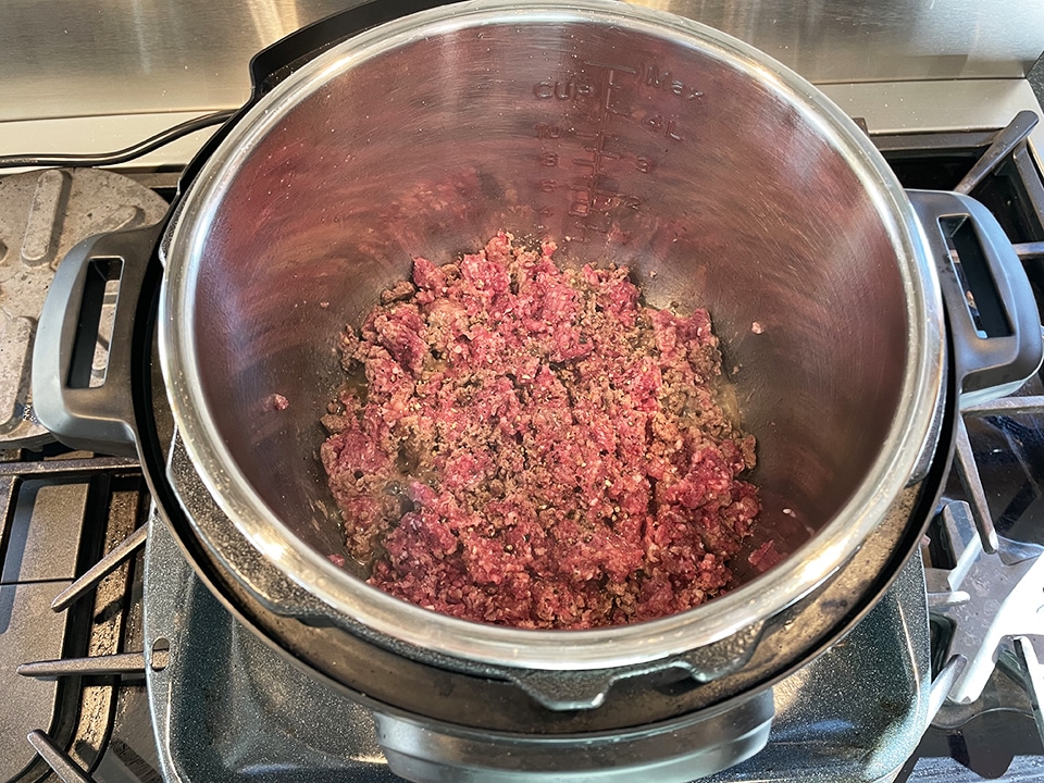 Saute venison Instant Pot