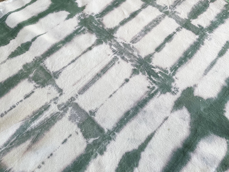 Shibori graphic up close