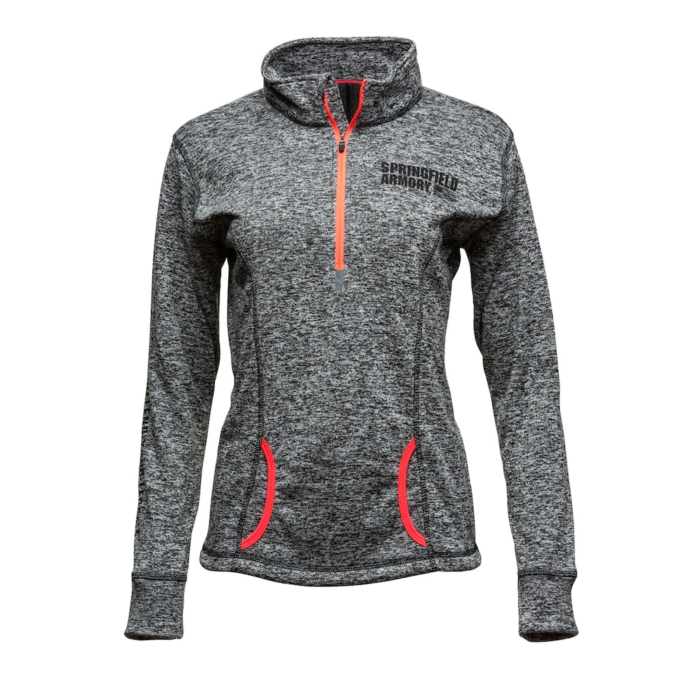 WOMEN'S ATHLETIC 1:4 ZIP FLEECE WITH THUMBHOLE SLEEVES