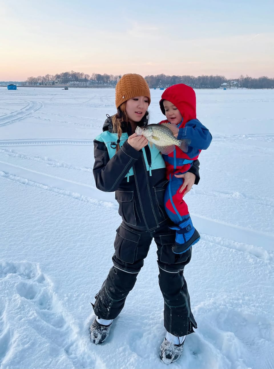 Jenny son ice fishing Self-Care Ideas