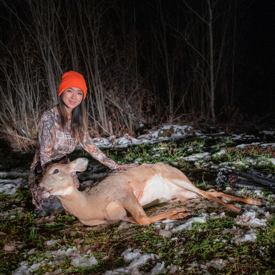 Jenny with doe Benelli LUPO