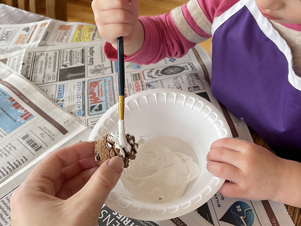 Painting the pinecone