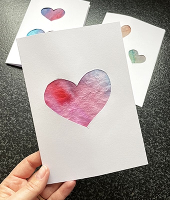 Stained Glass Valentine Cards feature