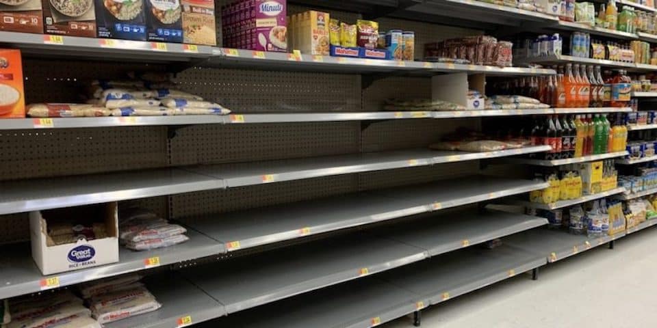 empty shelves rogue preparedness