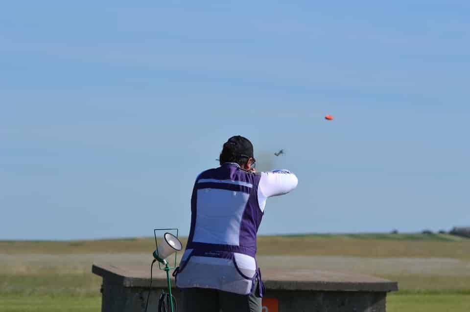 Emi Smith busting clays 4-H Shooting