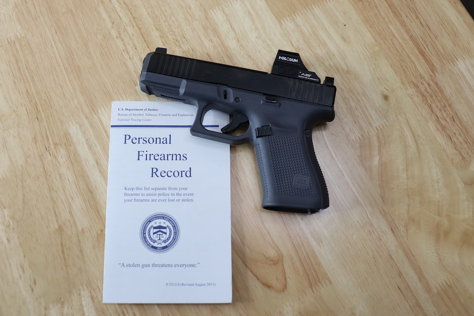 Personal Firearms Record, ATF P 3318.2