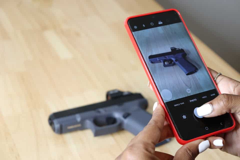 Taking a picture of your firearm