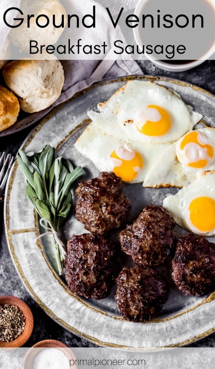 Primal Pioneer Ground Venison Breakfast Sausage