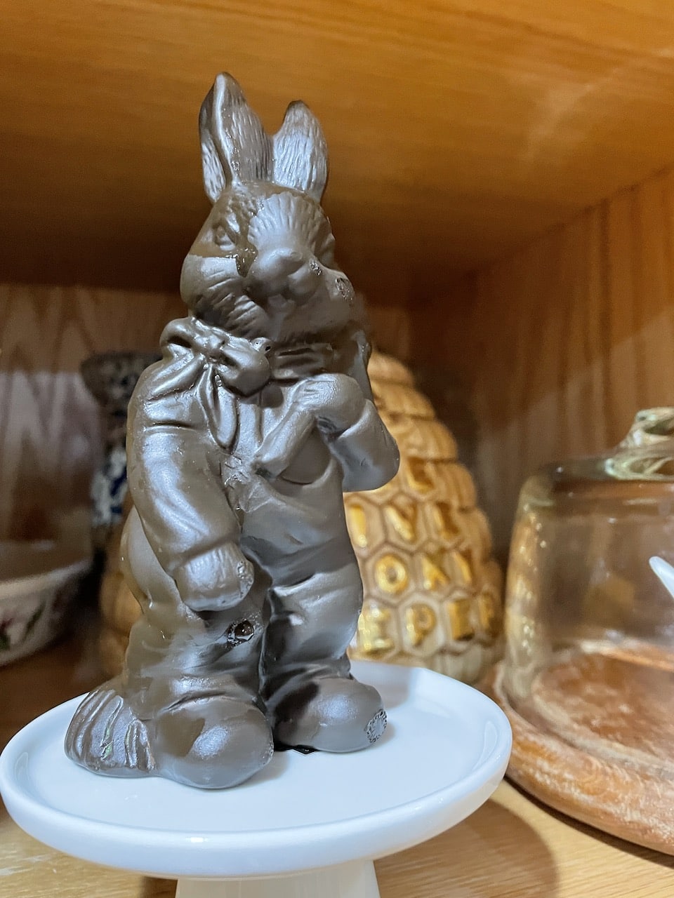 Big choc bunny Chocolate Thrift Store Bunnies
