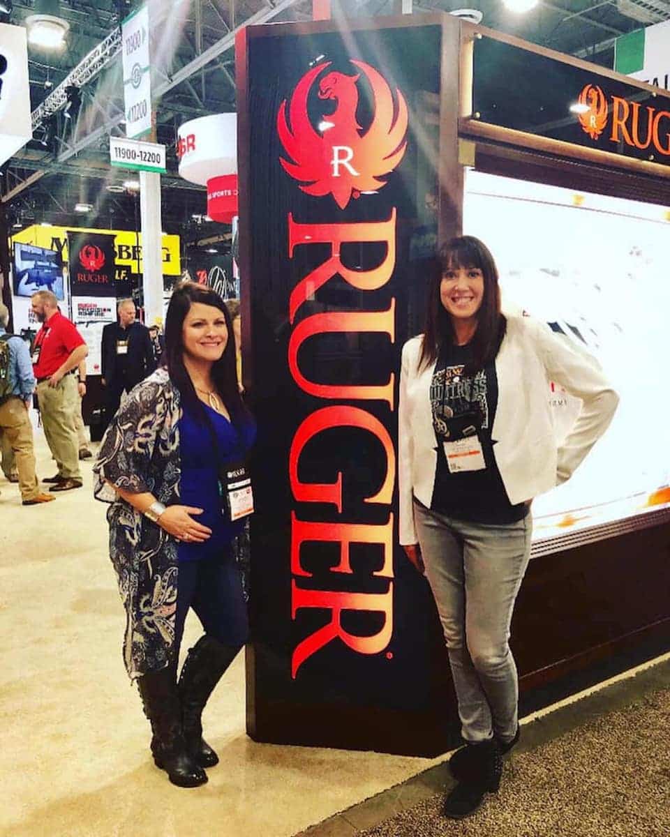 Jen OHara and Norissa Harman at Ruger Booth