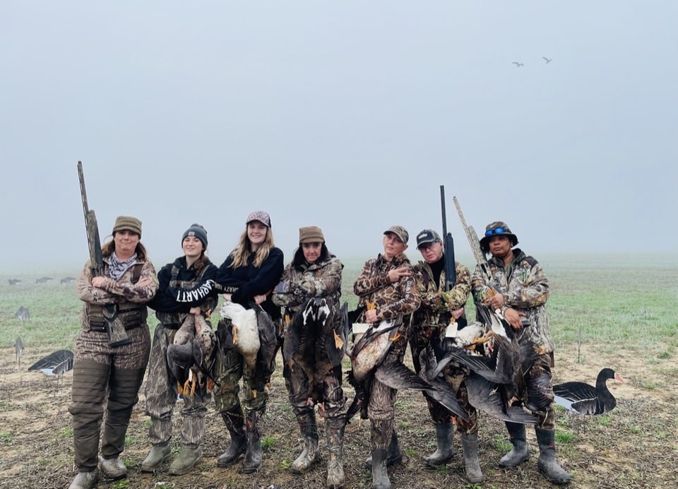 Barbara with Women sisterhood goose hunt