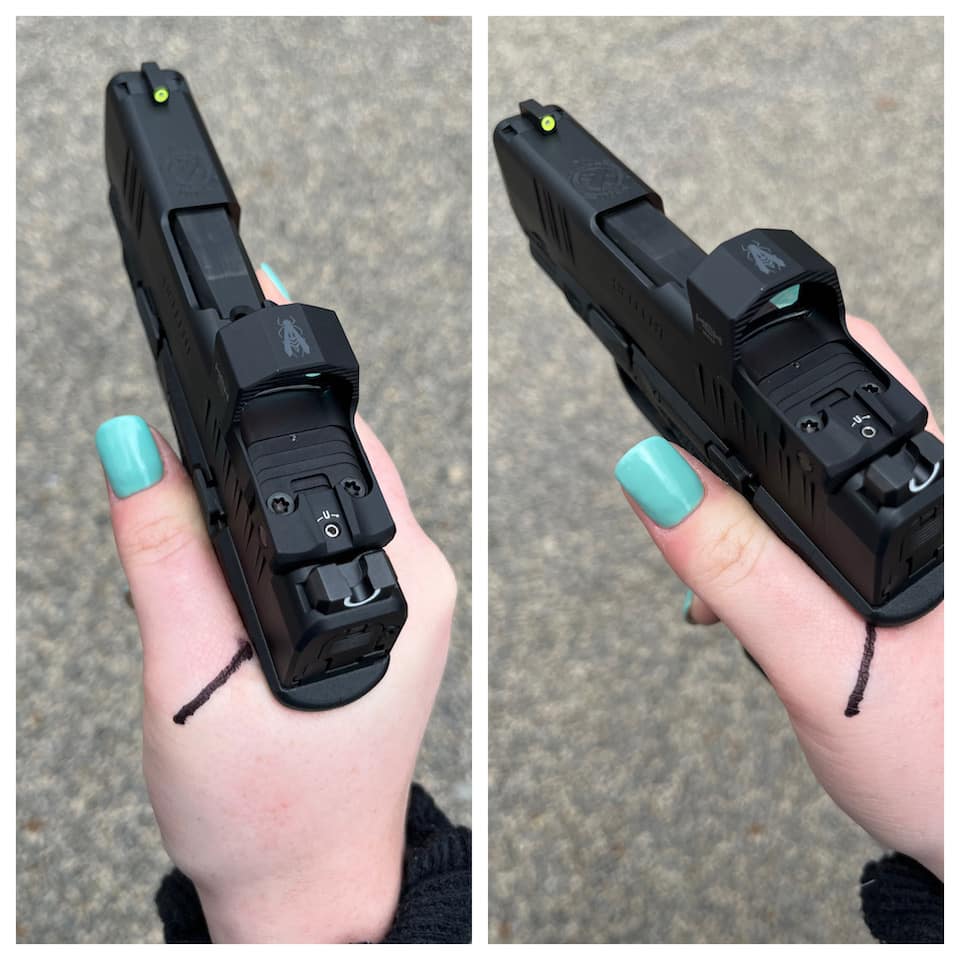 Tips for Managing Recoil for All Hand Sizes cant from standard to the right