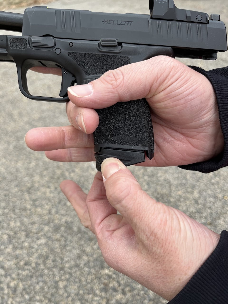Tips for Managing Recoil for All Hand Sizes using pinky extender to improve grip