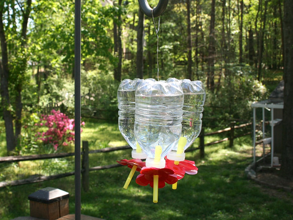 Humming Bird Feeder Recycled Bottles