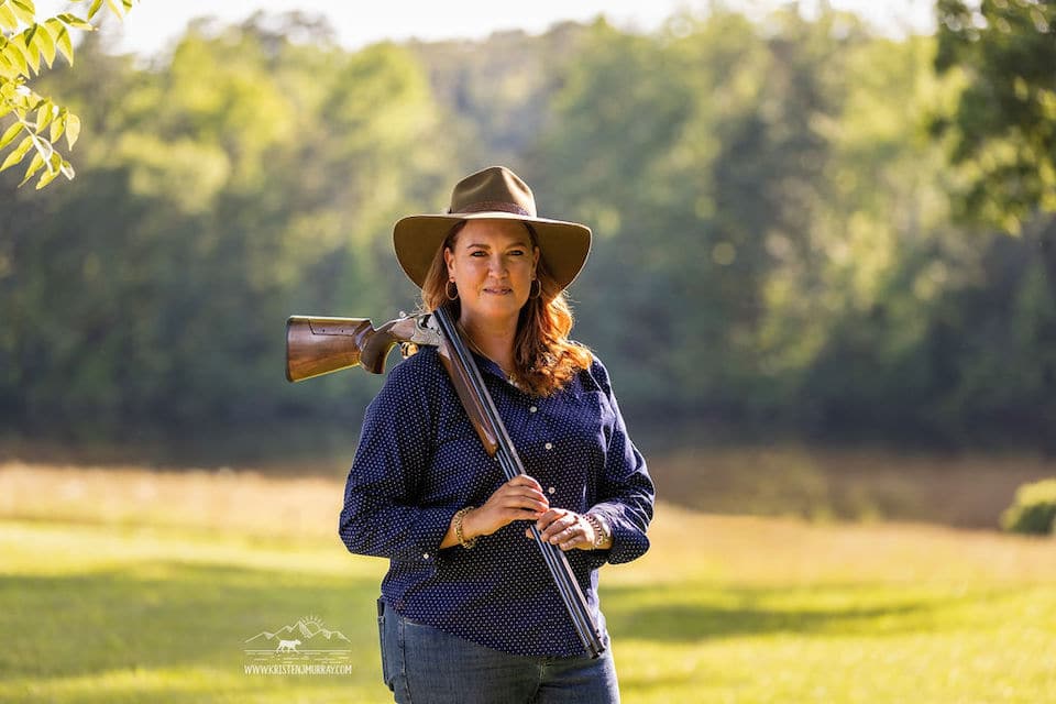 Kate Ahnstrom posed with hat