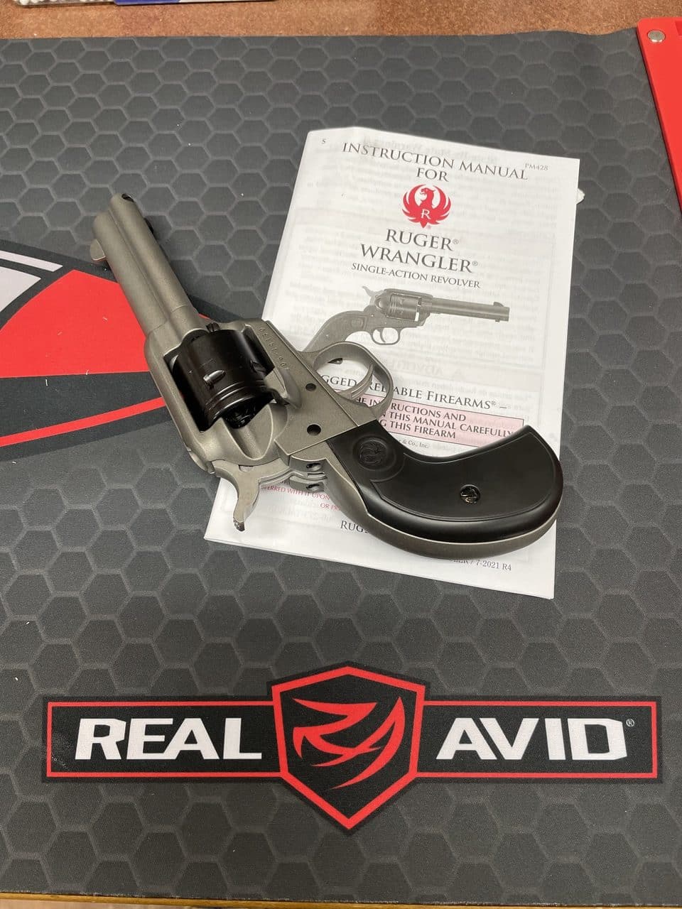 Ruger Wrangler on Real Avid cleaning mat