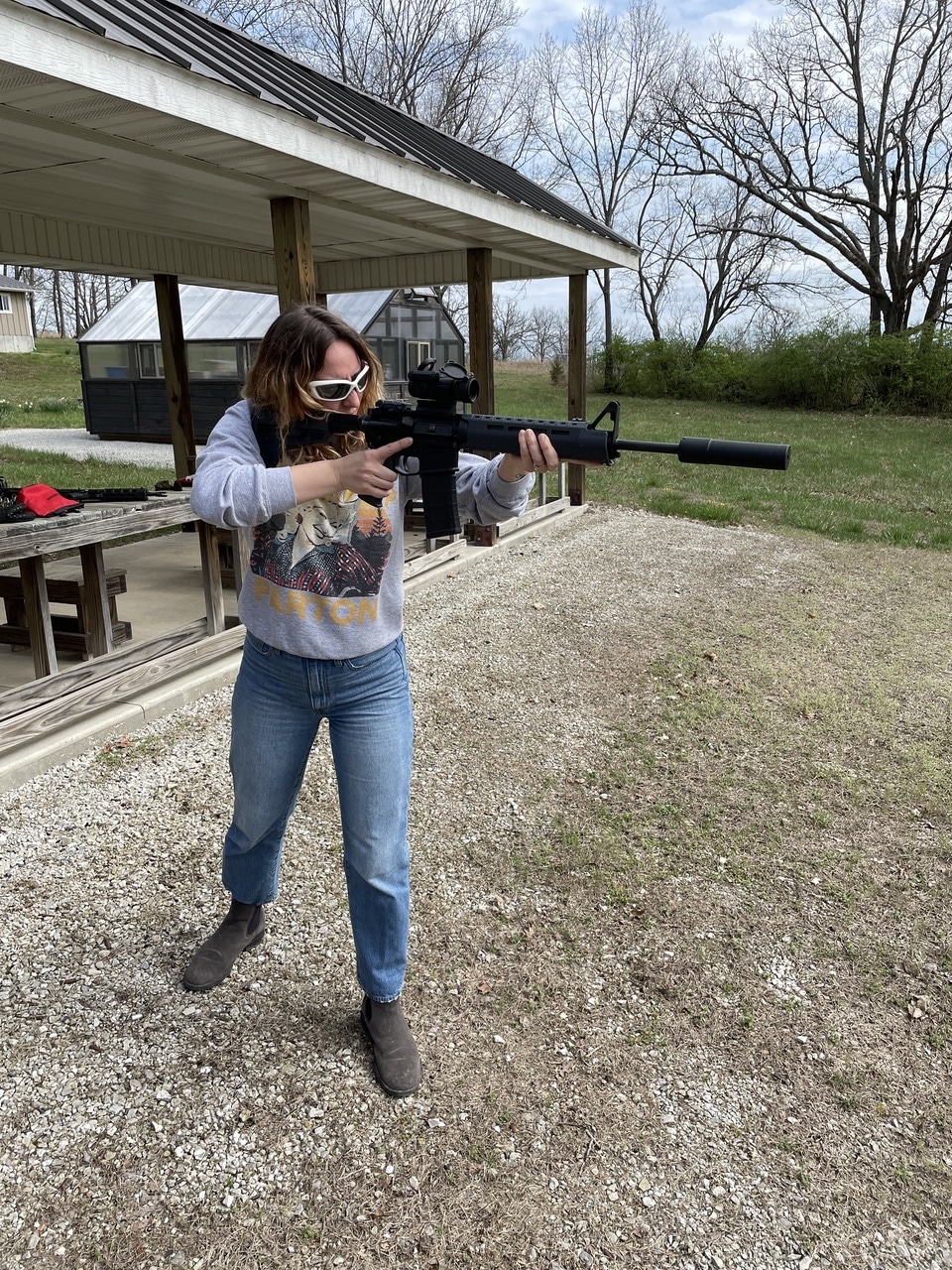 Woman with EVO Harvester SilencderCo