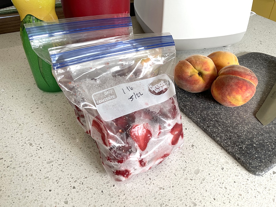 Bread Maker Jam frozen strawberries