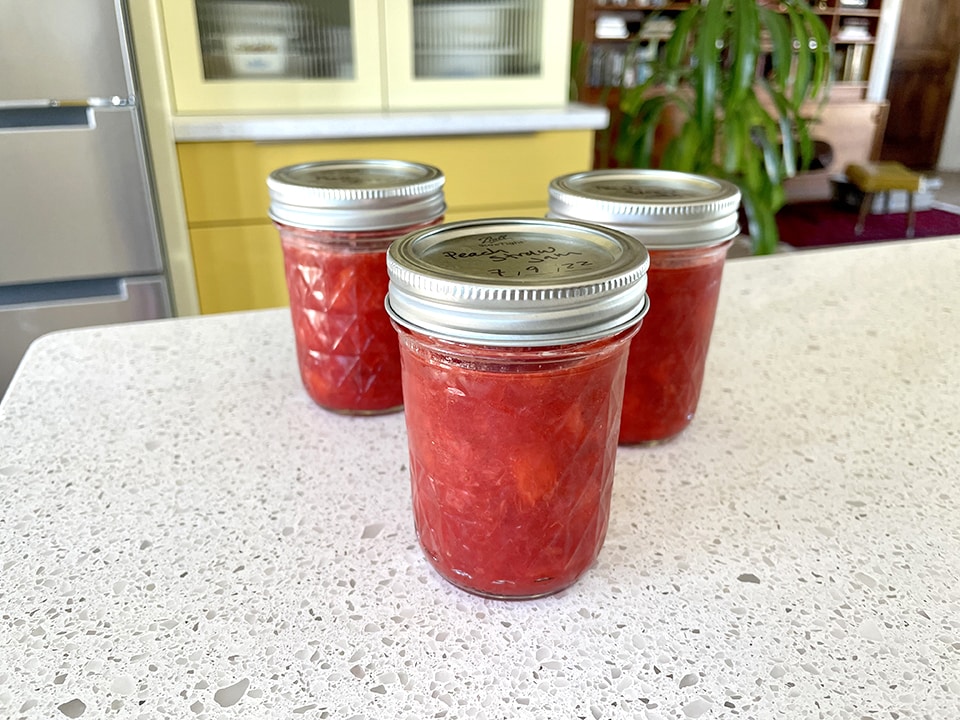 Bread Maker Peach Strawberry Jam finished