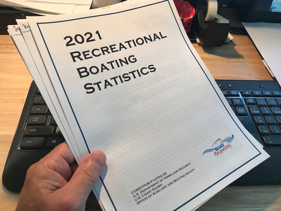 Found USCG 2021 Recreational Boating Statistics photo 7_11_22