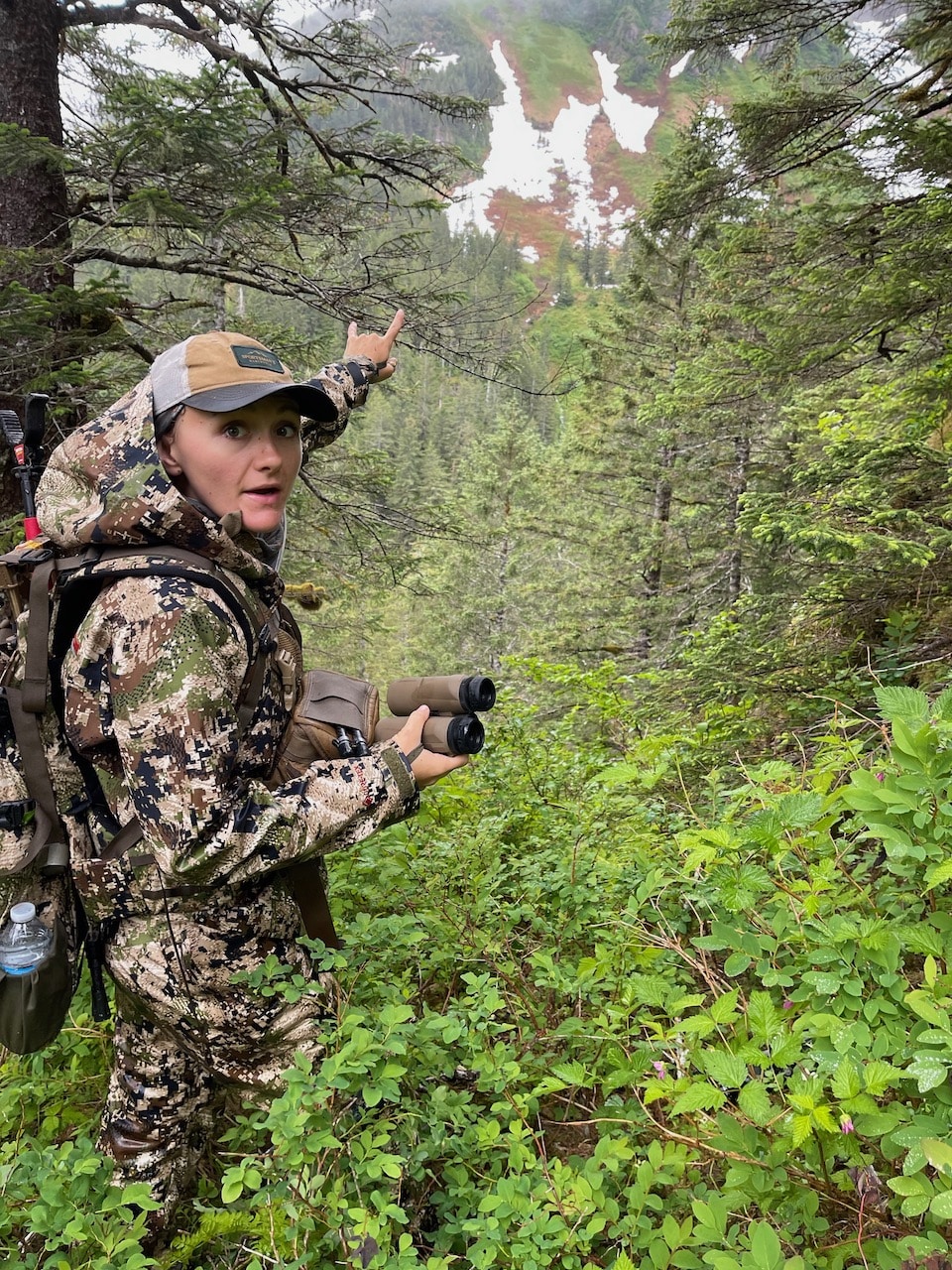 Lena glassing for bears Alaskan black bear hunt