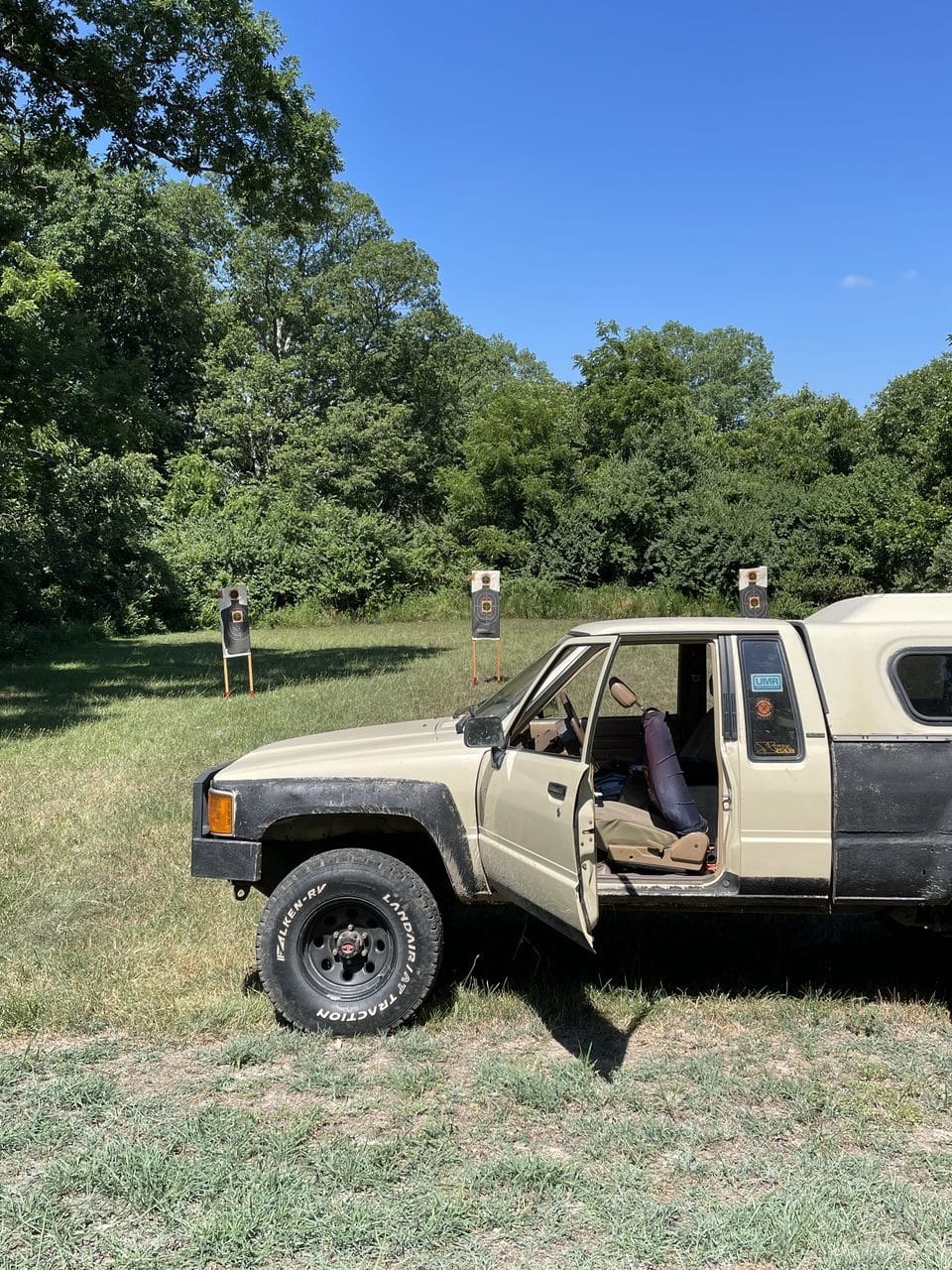 truck on range