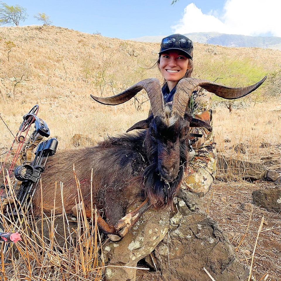 Emily Perreira bow hunting