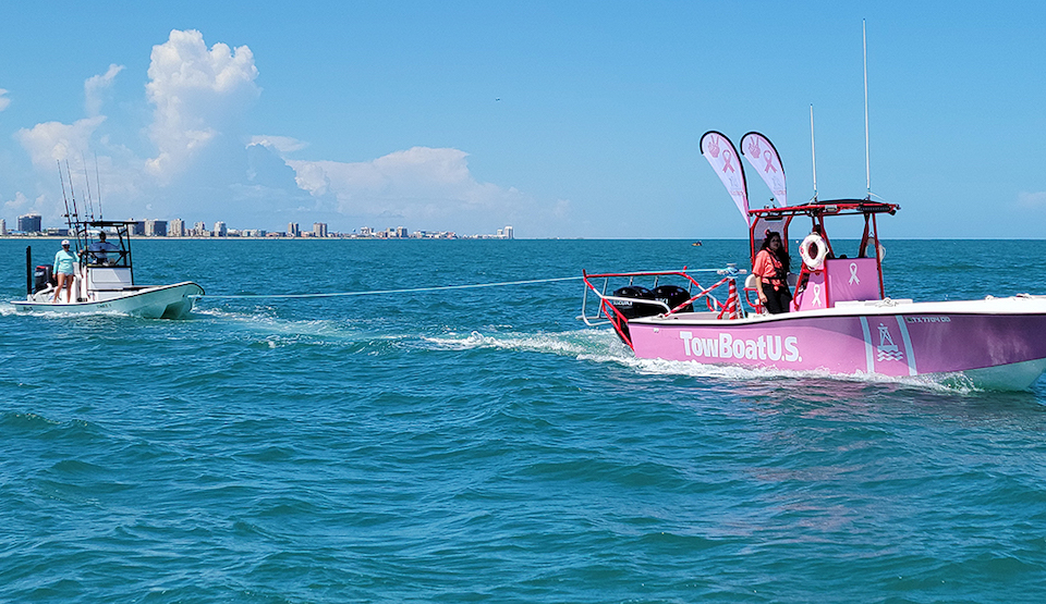 TowBoatUS Red Towboats Going Pink for Breast Cancer Awareness