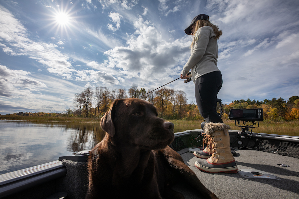 Woman Fishing Fall