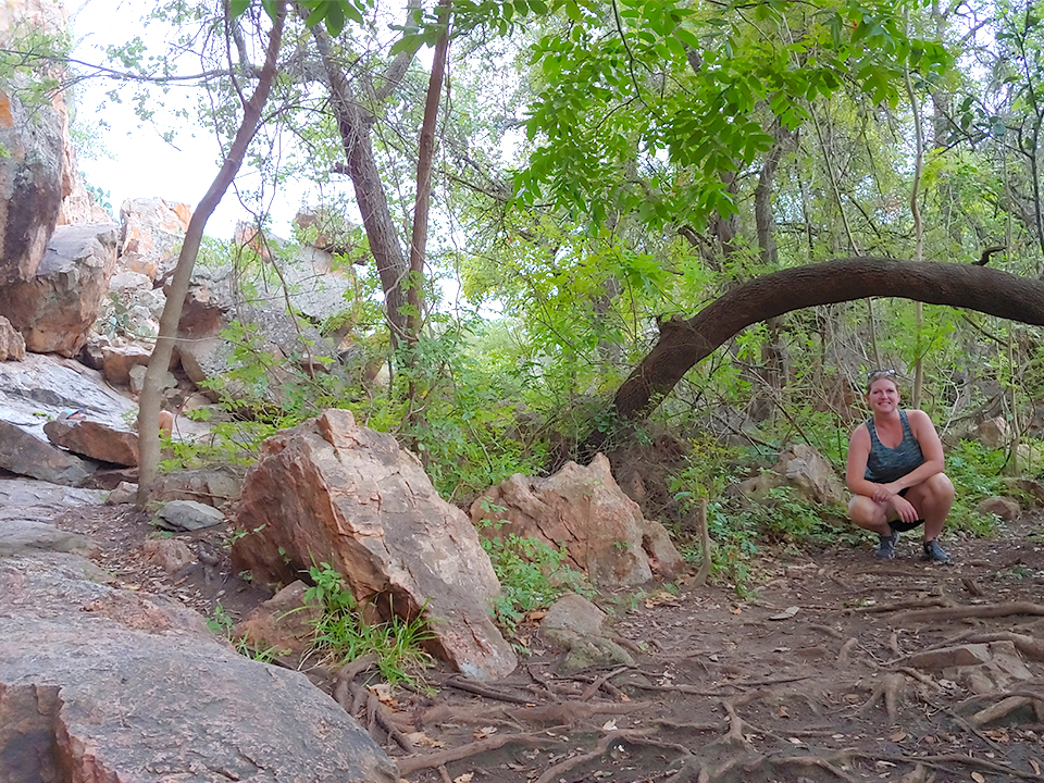 Leslie Sundahl hiking