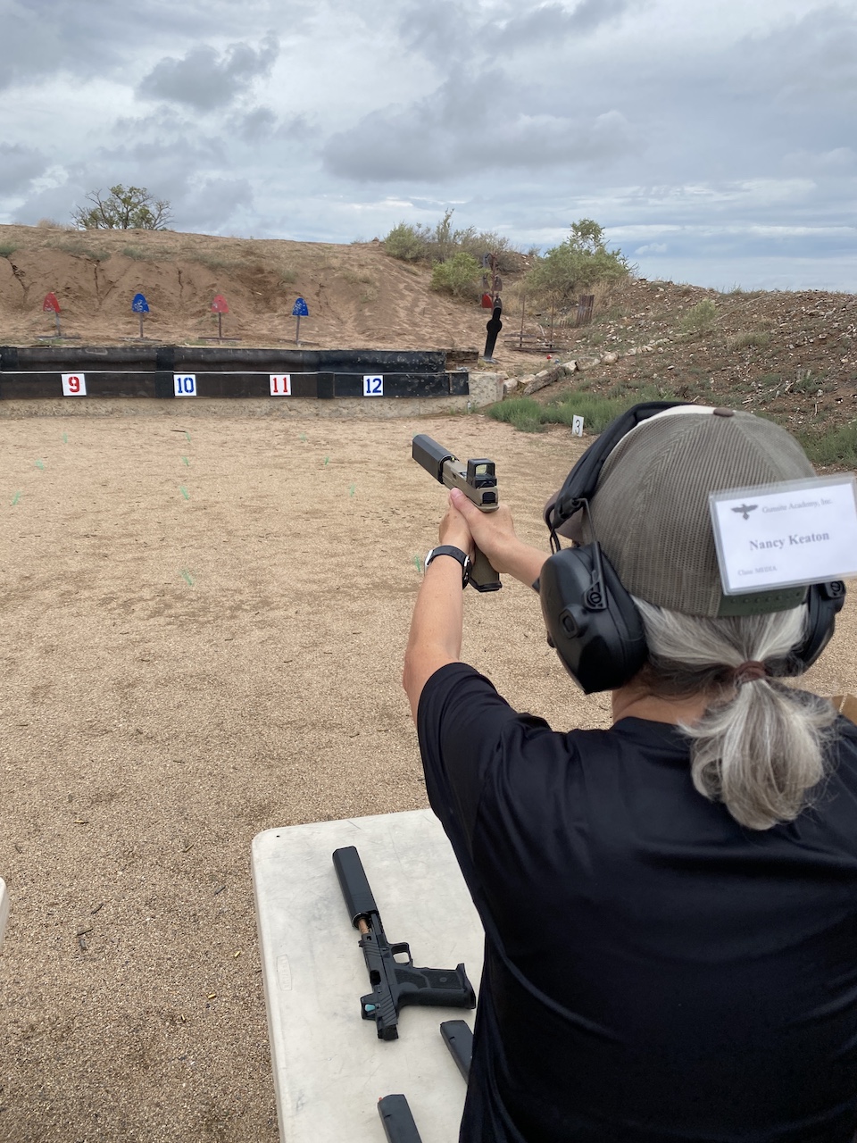 Nancy Keaton shooting various handguns with SilencerCo Osprey 2.0
